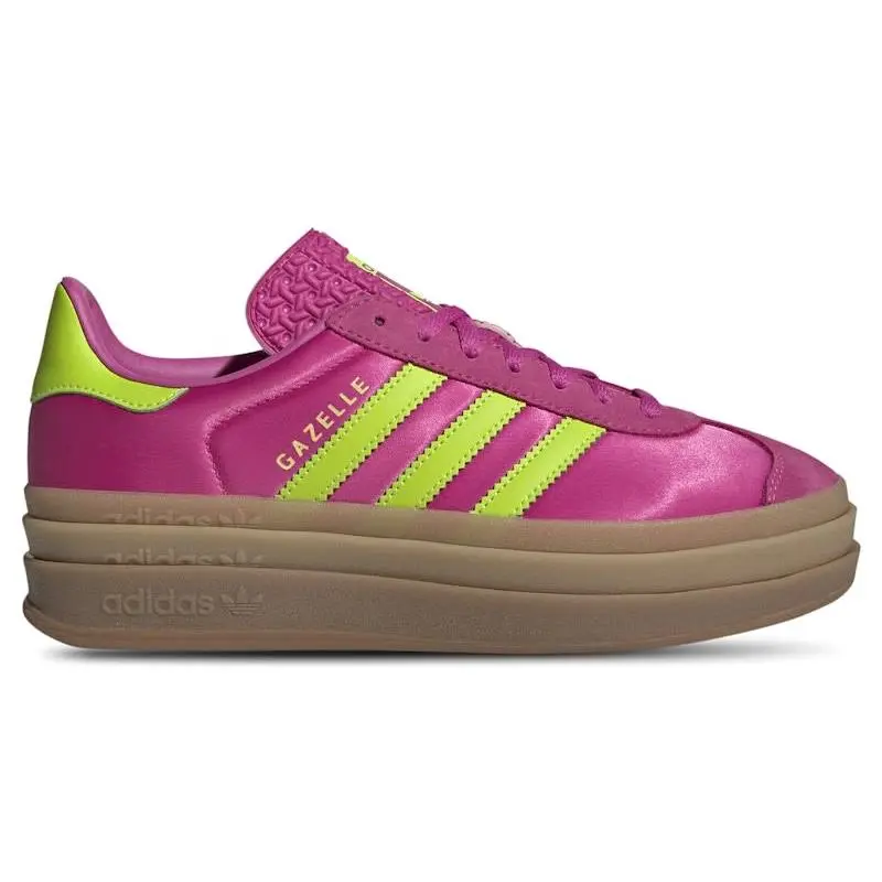 adidas Gazelle Bold Slime Fuchsia Women's Sneakers | Platform Lifestyle Shoes with Classic Gazelle Design | Suede Upper with Iconic 3-Stripes Branding | Elevated Casual Footwear for Streetwear / Everyday Wear / Fashion-Forward Outfits