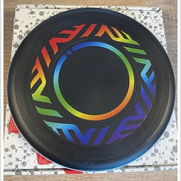 Outdoor Flying Disc for Adults & Kids, High-Performance Sport Ultimate Frisbee for Park, Beach & Yard Games, Rainbow Pattern Flying Toy