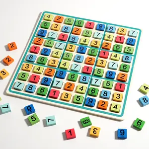 Wooden Number Puzzle Game, Brain Training and Logic Toy, Math Gift for Kids Aged 3+, Educational Playset for Children, Number Counting Blocks, Math Learning Tools