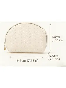 Large Capacity Handheld Storage Bag, Dual Zipper Head Portable Travel Makeup Bag, Convenient Organizer for Daily Use, Durable Design