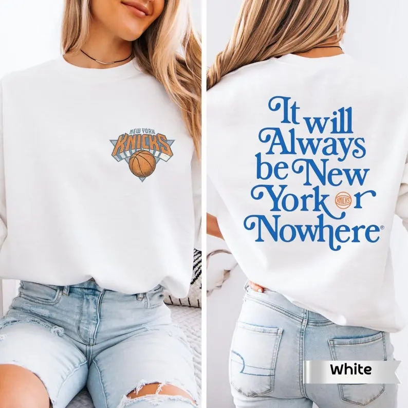 New York Or Nowhere Streetwear,Vintage front and back New York Basketball Shirt New York Or Nowhere Streetwear,Vintage front and back New York Basketball Shirt
