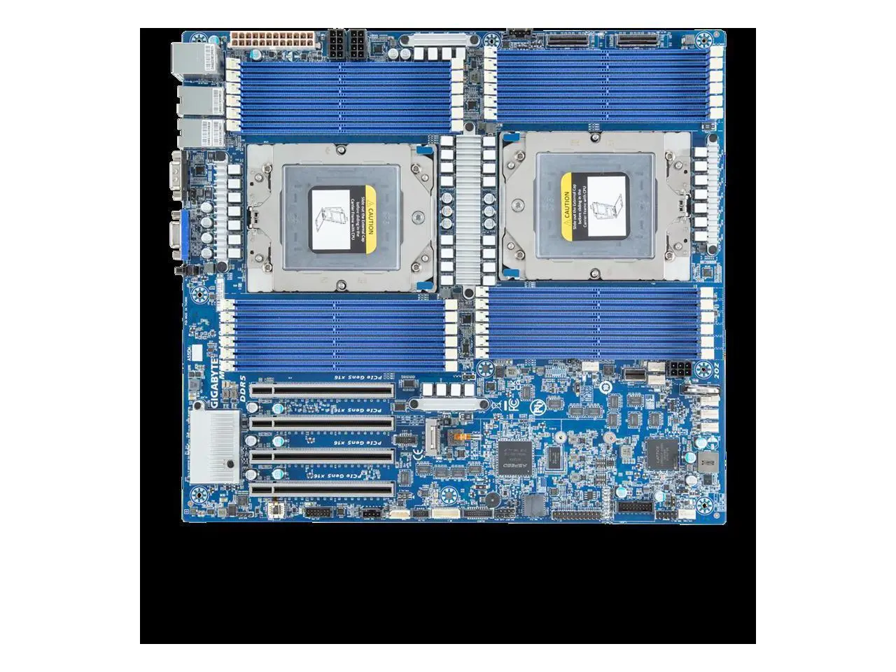 GIGABYTE MZ73-LM0 Rev. 3.x Server Motherboard - AMD EPYC™ 9005/9004 - E-ATX DP PCIe Gen5 cTDP 400W
