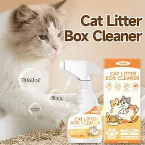 Cat Litter Box Cleaner, Pet Toy Cleaning Agent, Odor Eliminator, Antibacterial and Mite Remover, Fresh Air Purifier for Pets