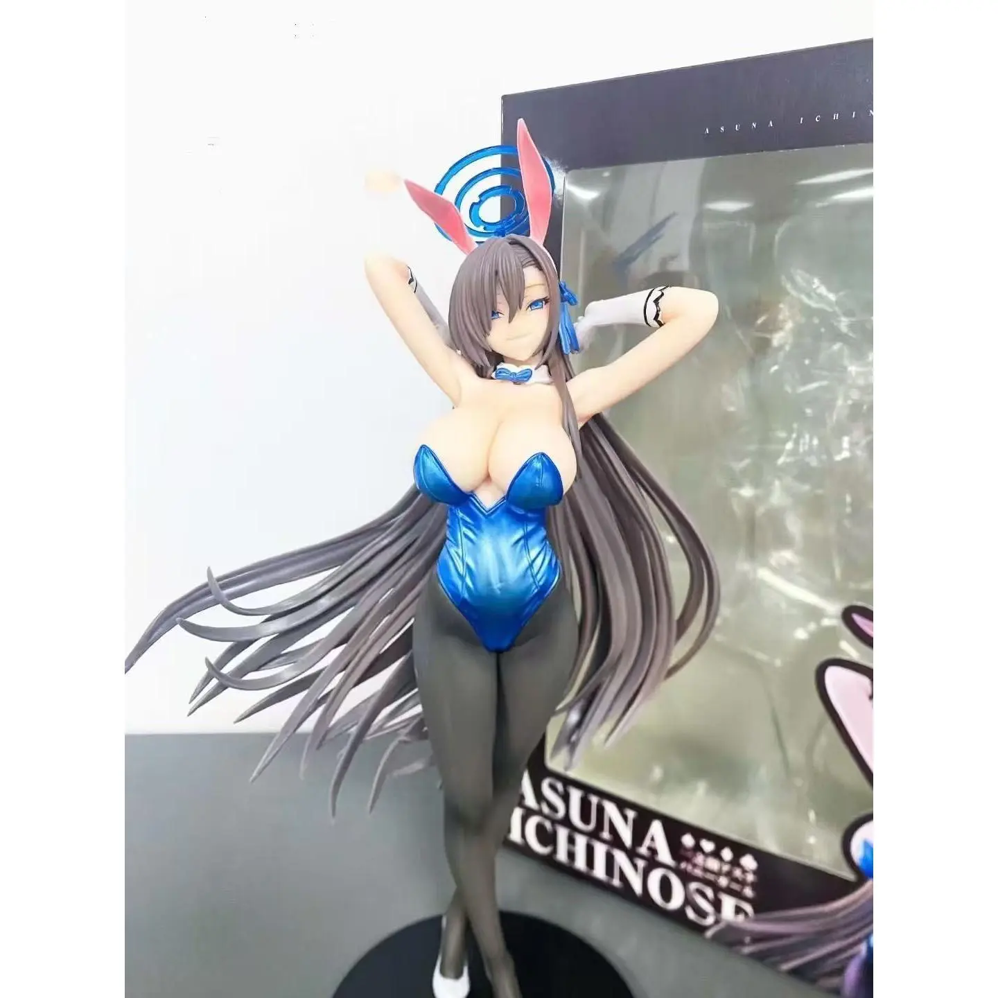 2CM PVC Anime Figure, Blue Archive Ichinose Asuna Bunny Girl Dress Model, Collectible Toy for Anime Fans, Decorative Ornament Gift