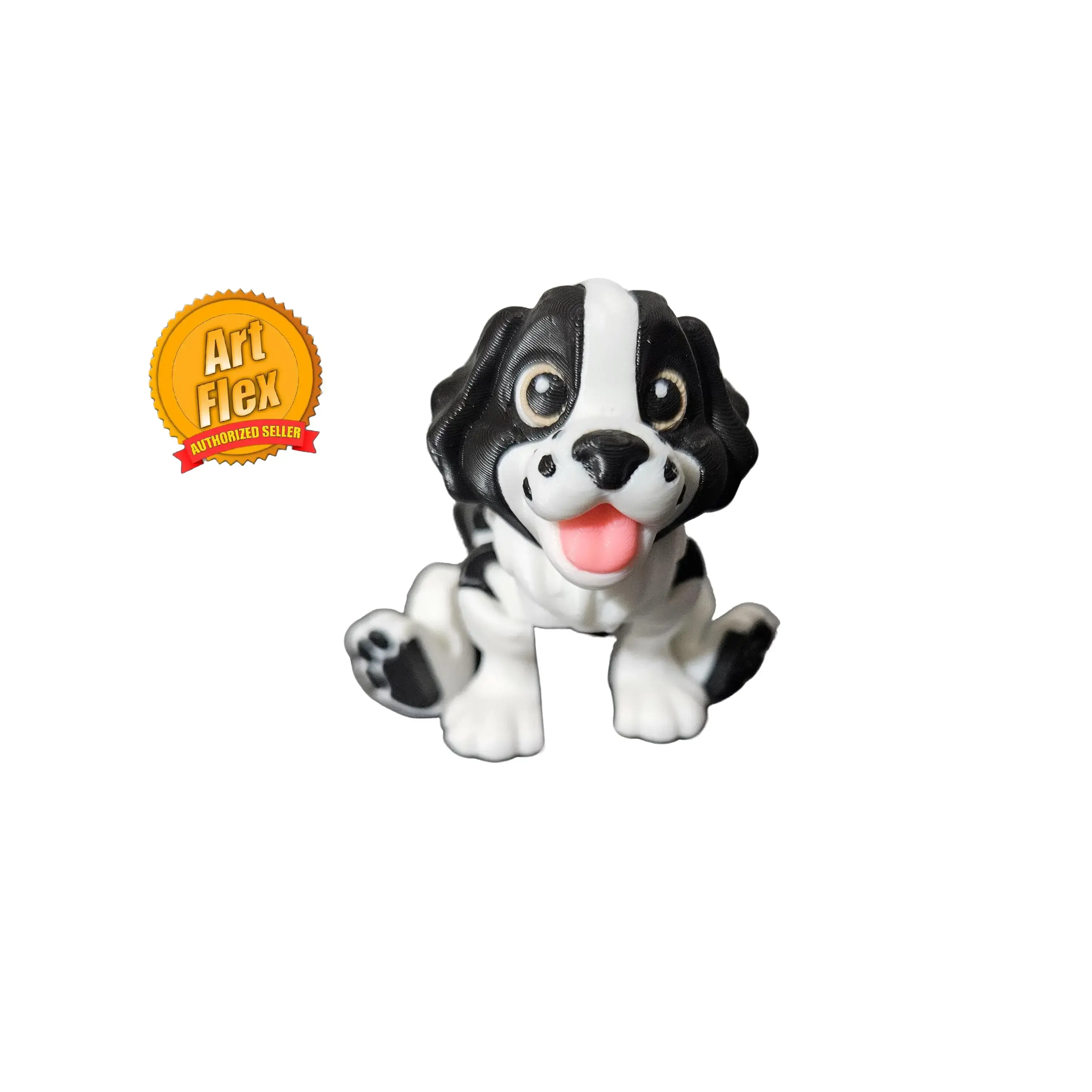 Springer Spaniel Fidget Toy – 3D Printed Articulated Dog | Magnet & Keychain Option