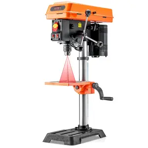 10-Inch Benchtop Drill Press Tabletop Drilling Machine With Adjustable Speed 610-2800 RPM, Smooth Operation, Durable Steel Frame, Precision Depth Stop, Spill-Guard Table, Easy Assembly, For DIY, Home Workshop