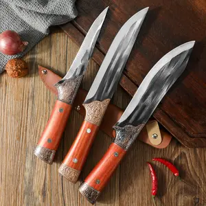 Multi-purpose Sharp Kitchen Knives Set include Exquisite Boning Knife, Carving Knife, Meat Cutting Knife Fixed Blade Small Kitchen Accessories