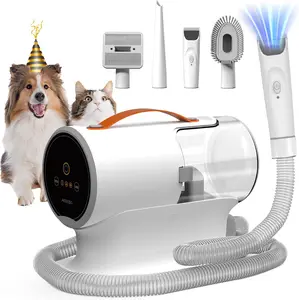 AIRROBO Dog Grooming Vacuum Kit,12000Pa Strong Pet Vacuum for Shedding,Grooming Hai,Quiet,PG100,2L Large Capacity