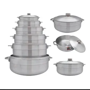 6 pieces aluminum pots