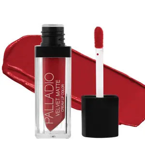 Palladio VELVET MATTE CREAM Lip Color - Glossy Lipstick with Nourishing Pigment for Makeup and Cosmetic Use
