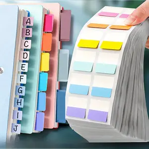 120pcs multifunctional, writable plastic index tags, Index Tabs, Sticky Labels - reusable page markers and document file organizer for office management