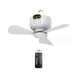 Portable Fan with Remote Control, 8000mAh USB Rechargeable Ceiling Fan with 3 Removable Fan Timers, Outdoor Fan for Home, Office, Camping