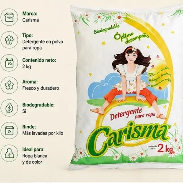Jabón en Polvo Carisma 2 kg