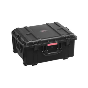 Summervibes VEVOR Weatherproof Hard Case, Heavy Duty Protective Dry Box Case with Pre-Cut Foam, Wheels Retractable Pull Handles for Travel, Hunt, Military, Tactical, IP67 Waterproof Case for Cameras(63x50x32)