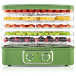 Pukomc 5-Tier BPA-Free Food Dehydrator | 240W Adjustable Temp for Jerky, Fruits, Veggies & Herbs | Stackable Trays for Healthy Snacks