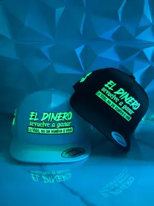 El Dinero Glow in the Dark Glow Hat Flat Bill Snapback