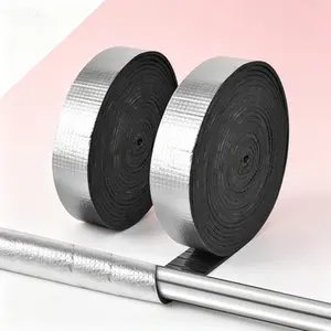 Self-Adhesive Aluminum Foil Pipe Wrap Insulation Tape, 2" x 33FT for Outdoor Winter Freeze Protection, Waterproof Foam Wrap for Pipes, Reusable Insulation Wrap for Cold Weather, Long-Lasting Heat Insulation for Home Repair