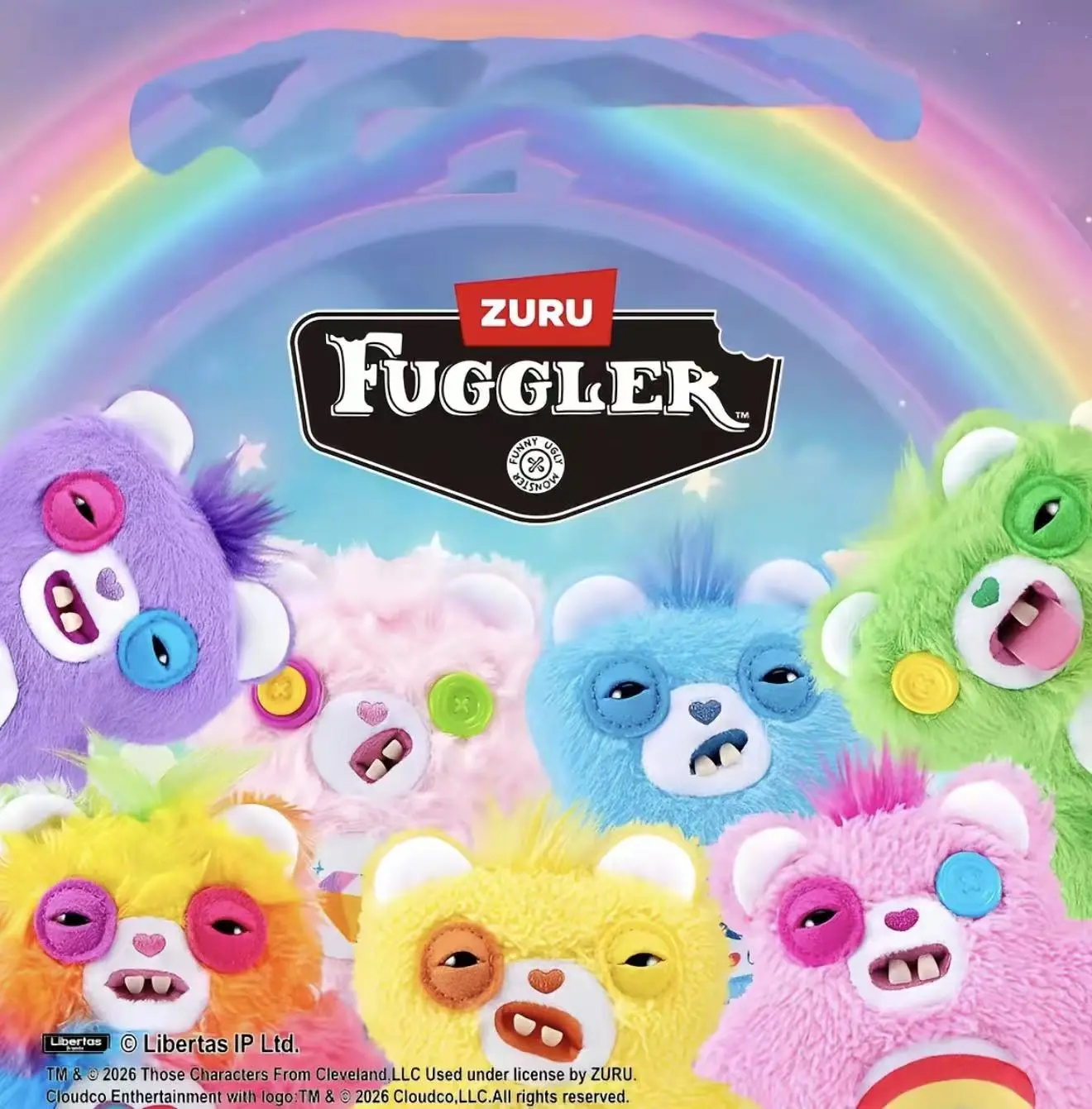 Fuggler- c bear series blind box Rainbow bear cheer bear