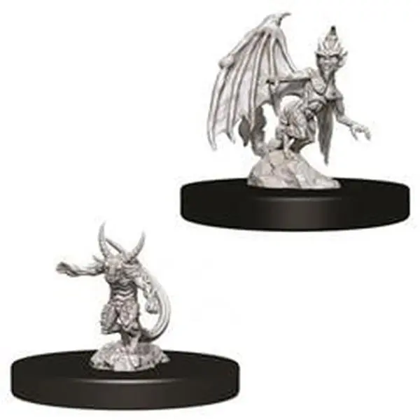 WizKids WZK73719 Dungeons & Dragons Nolzurs Marvelous Quasit & Imp W9 Collectible Miniature, Home Decor Statue Figurine, Collectibles