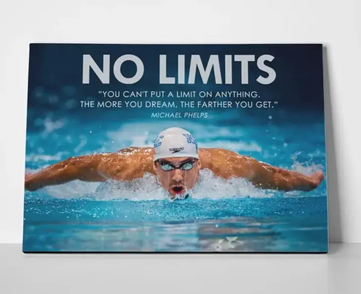 Michael Phelps Quote Poster - Swimming Wall Art - POSTER NO FRAME