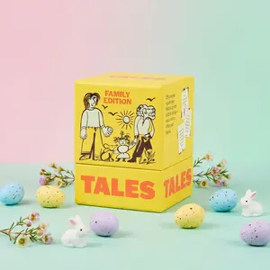 TALES Family Edition - 150 Conversation Cards for Family Games, Dinners, and Gatherings - Perfect for Adults Teens and Kids - Prompts for Meaningful Connections