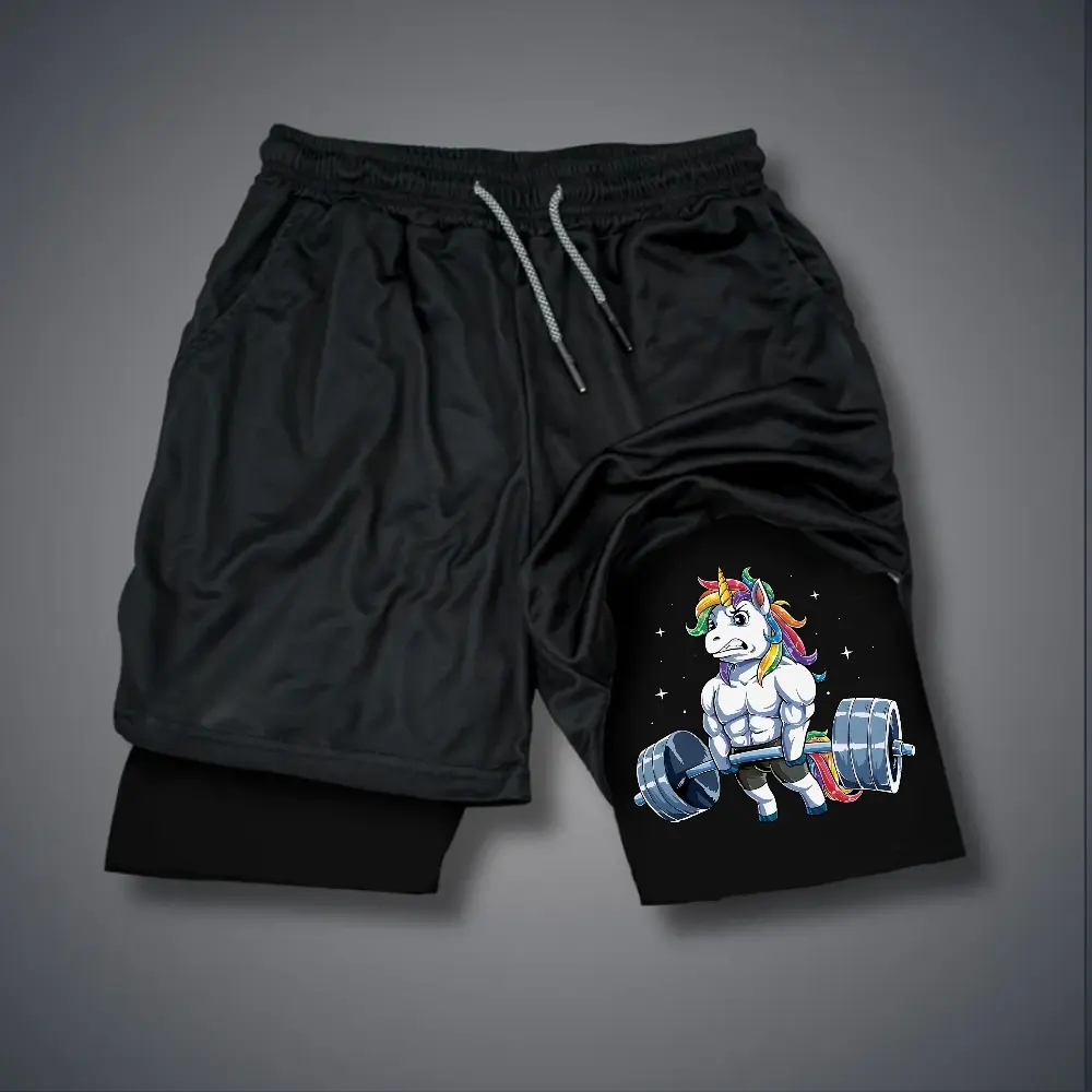 WEIGHTLIFTING 80s 90s summer men shorts for men jorts outfit men graphic shorts Double-layer sports shorts Comfortable short shorts summer