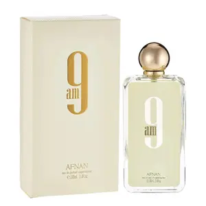 Afnan 9 am for Unisex Eau de Parfum Spray, 3.4 Ounce