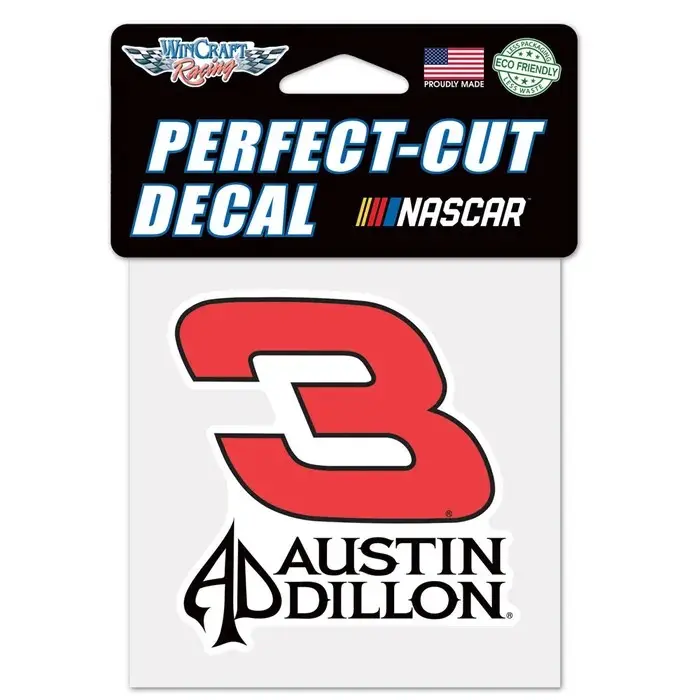 Austin Dillon Richard Childress Racing Perfect Cut Color Decal 4" x 4"