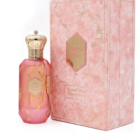Armaf Eter Desert Rose Amber Intense Unisex Oriental Alcohol-Based Eau De Parfum Spray - 3.4 fl oz, Contains Alcohol, Warm Spices, Sweet Vanilla, Rose, Amberwood Drydown, Tropical Lift, Adults' Signature Scent, Unisex Beauty, Regular Edition, Single Item
