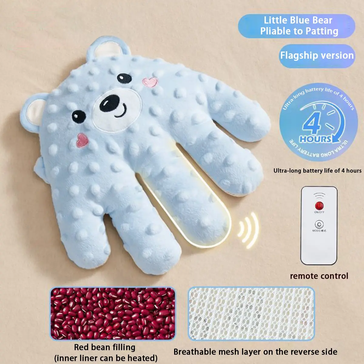 Silent Auto Patting Machine for Newborn Colic & Gas Relief, Portable Cozy Hands-Free Sleep & Relax Solution for Babies, Adults, Parents & Couples, Perfect Baby Gift & Easter Gift