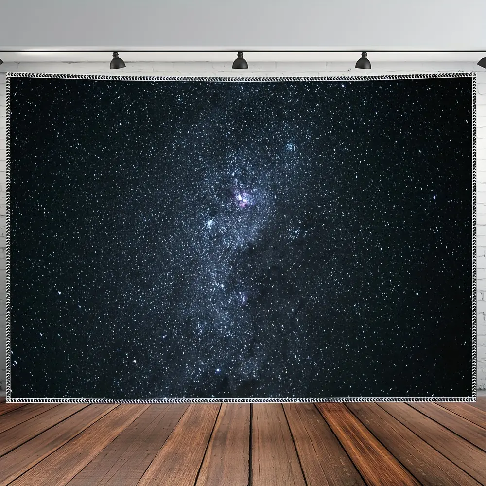 Art Tapestry 1 piece, extra large starry night sky tapestry, landscape photo background wall tapestry, suitable for bedroom, living room, office, party decoration, can be installed on the ceiling, peach skin fabric, indoor use