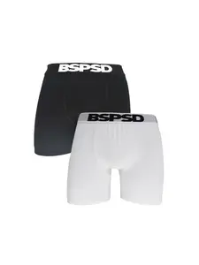 2Pcs Men's Breathable Underwear Boxers White Cotton Boxers Briefs Trunks Comfortable Daily Wear, Soft Fabric Material, Ideal for Active Lifestyle
