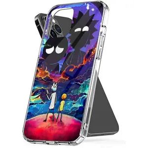 Phone Case Morty Transparent and Cover Rick Shockproof Cinematic Accessories Smith Family Compatible with iPhone SE 7 8 X XR 11 12 13 14 15 16 Plus Mini Pro Max Samsung Galaxy Note S9 S10 S20 S21 Ultra Plus Protection Protector