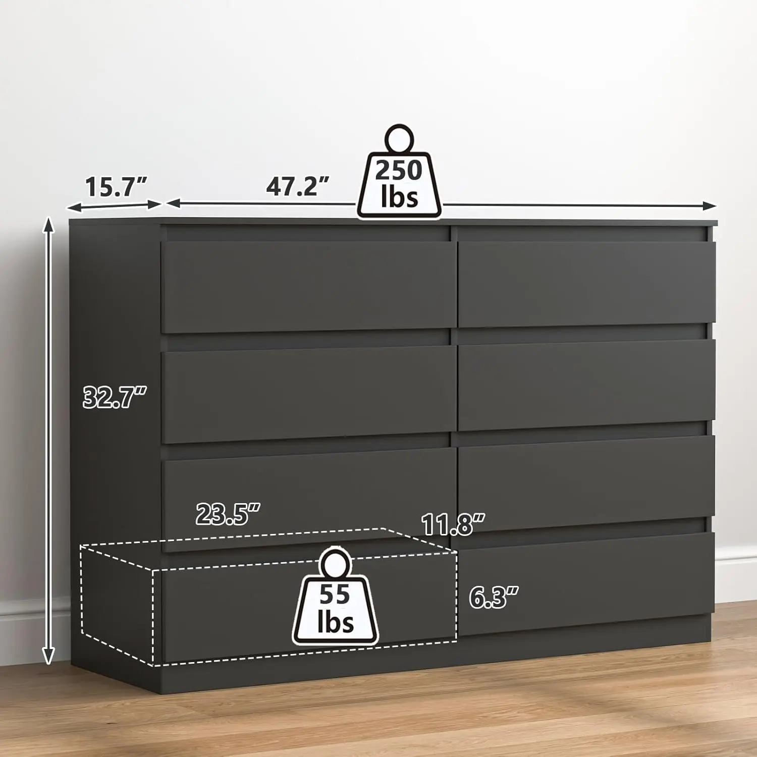 Black-8 Drawer