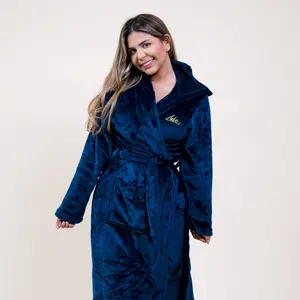 Recovery Robe for Women with Long Sleeves, Elegant Design and Pockets for Medical Drains