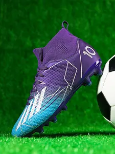 New Unisex Soccer Shoes, World Cup Ag Long Studs Anti-Slip Training Boots, Outdoor Grass Football Cleats, Professional Sportswear
