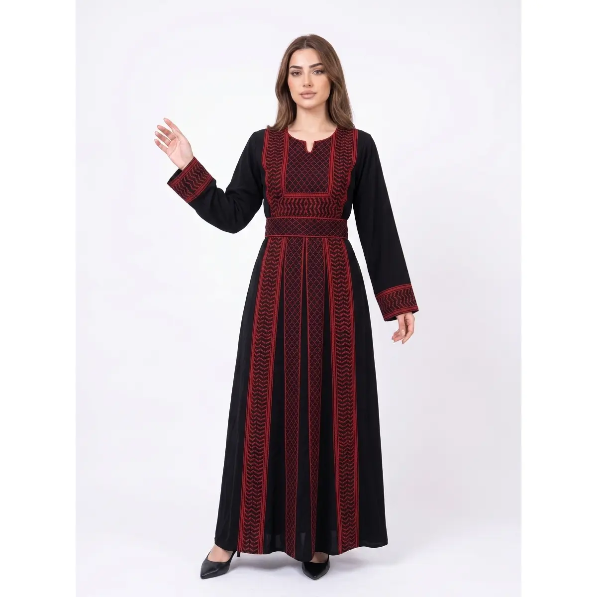 Deema Thobe - Women's Embrodiered Traditional Thobe, Dress, Abaya, Perfect for Eid, Ramadan, Gifts for Her, Breathable Fabric, Casual