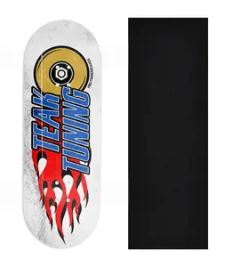 Heat Transfer Graphic Wooden Fingerboard Deck, Design Contest 2024 Winner, pathzerocrew - "Apex Burn Out"