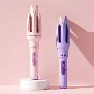 Automatic Hair Curler, 32mm Automatic Curling Iron, No-Skill Curls in 10s, Anti-Tangle, 4 Temperature Settings, Suitable for Curling at Home, Dual Voltage Rotating Curling Iron, Fast Heating and Auto Shut-Off Function, Hair Styler