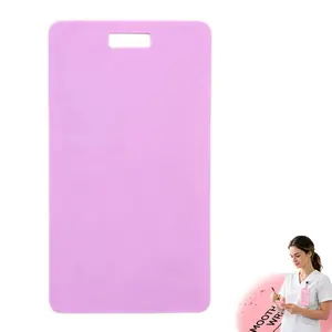 Erasable Badge Sticky Notes, Reusable Silicone Vertical Horizontal Badge Buddy Nursing, Ballpoint Pen Write&Alcohol Wipeable Notepad, Lightweight ID Card Badge Reel Notepad for Nurses Doctor