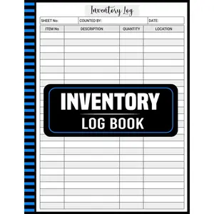 Inventory Log Book: Simple Tracking System for Products, Tools, or Materials Paperback – June 23, 2025