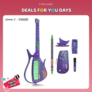 【Music Evolved】Official EVA Collaboration Enya CYBER-G Smart Guitar, Stringless Guitar with APP Learning,Built-in Effects & Bluetooth,Portable Guitars for All Skill Levels,Gift Box Set, Christmas Gift, TikTokShopHolidayHaul