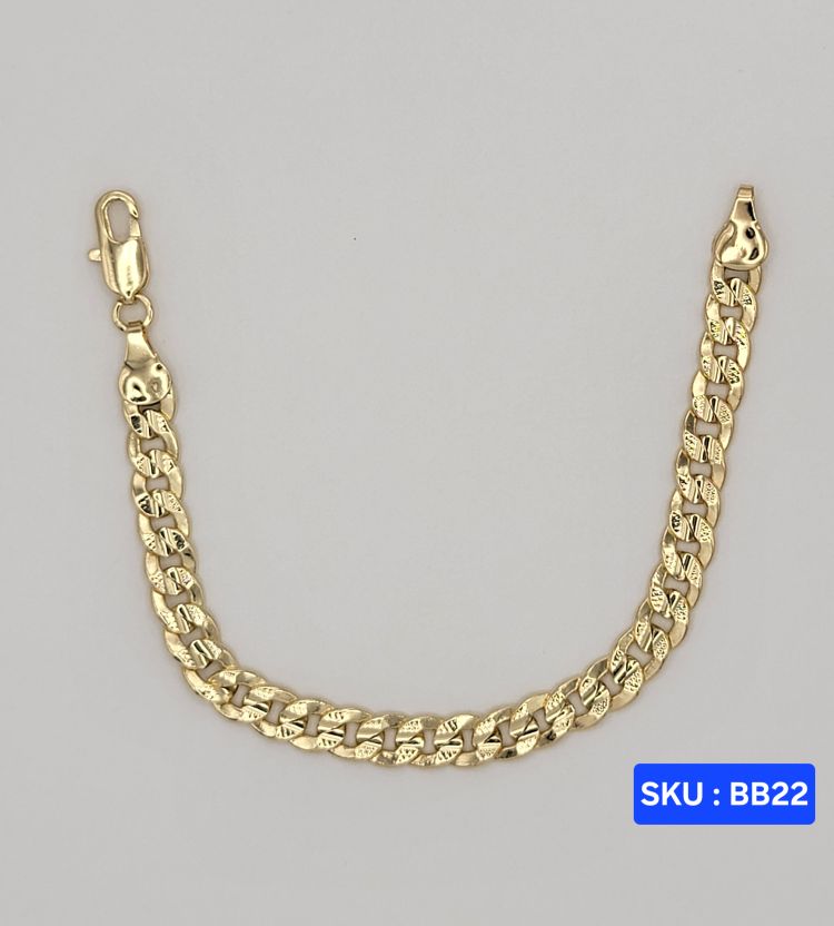 Bracelet Cuban Link Style Laminated-Gold 6 Inches 6 Millimeters for Babies & Small Kids Size Jewelry Accessory Bracelet Cuban Link Style Laminated-Gold 6 Inches 6 Millimeters for Babies & Small Kids Size Jewelry Accessory