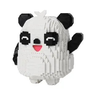 Larcele Animal Series Micro Building Blocks Animal Set, DIY Mini 3D Building Toy Bricks,1628 Pieces KLJM-07 (Panda)