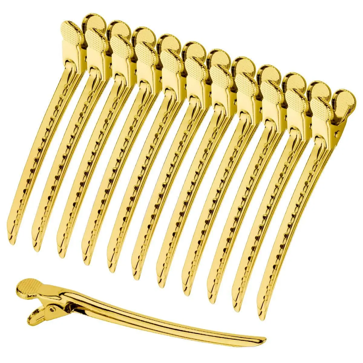 Hair Styling Tool Set, 12pcs/24pcs Stainless Steel Hair Clips, Duckbill Clips, Professional Hair Styling Accessories for Salon & Barber Shop