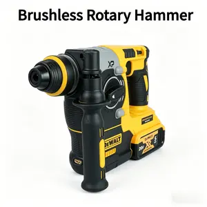 DEWALT DCH273 18V XR 20V MAX Brushless SDS-Plus Rotary Tool, 2.1J High-Efficiency Impact Energy, 2-Mode for Concrete Drilling & Light Chiseling, SHOCKS Anti-Vibration System, Dust Extraction