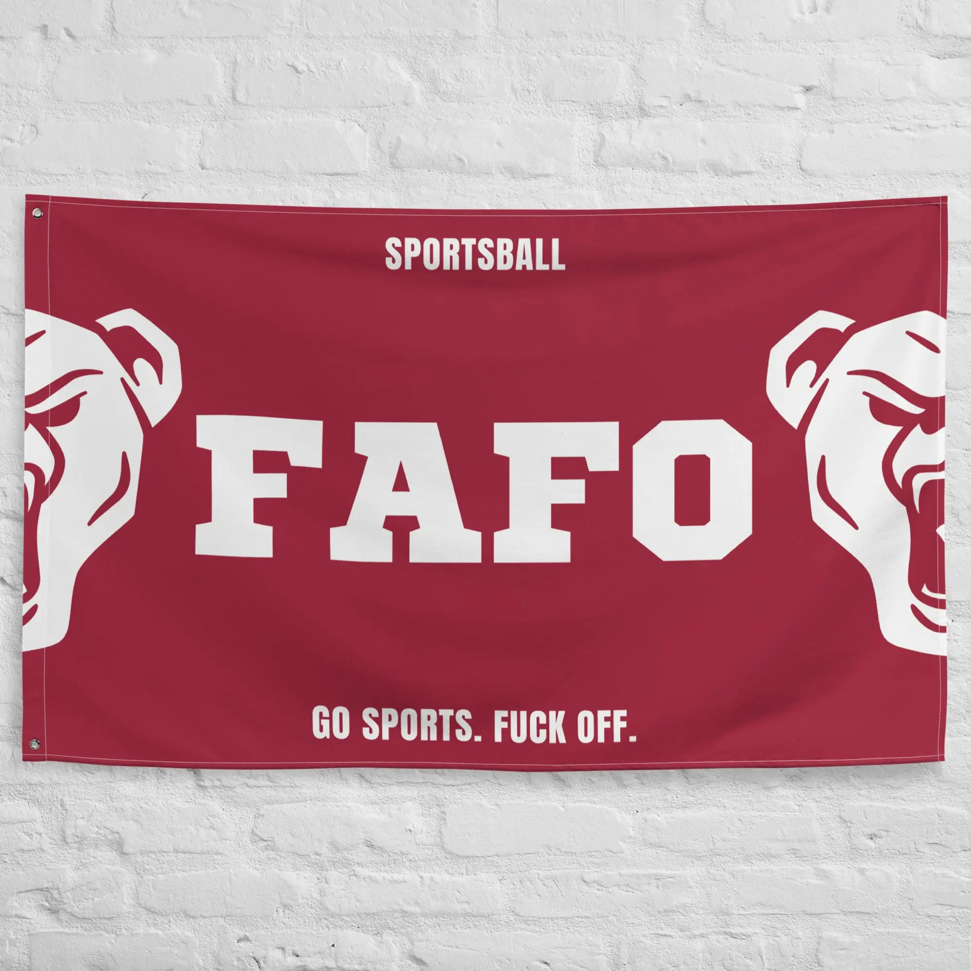 FAFO Sportsball Flag — 34.5x56in Polyester
