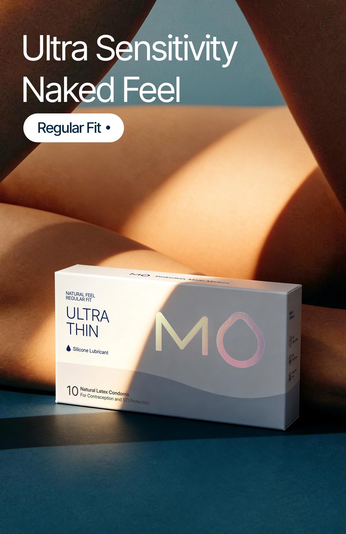 MO Ultra Thin 0.04mm Condoms, pH-Balanced for Sensitive Skin, Natural Latex, 10 Count MO Ultra Thin 0.04mm Condoms, pH-Balanced for Sensitive Skin, Natural Latex, 10 Count