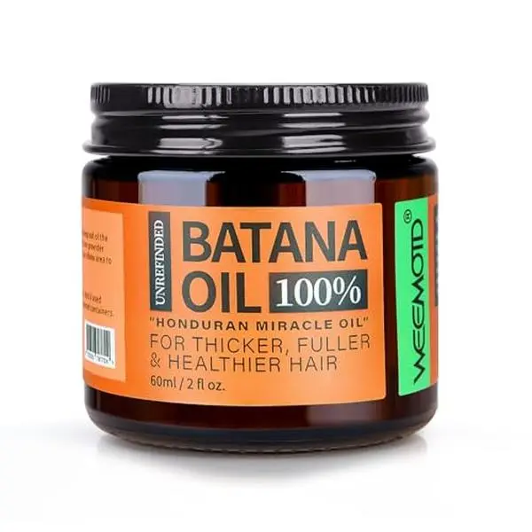 WEEMOTD Raw Batana Oil for Hair from Honduras, 2 Fl Oz, Bright Coffee | Moisturizing Hair Mask, Adds Shine & Softness, Unrefined Conditioning Scalp Oil