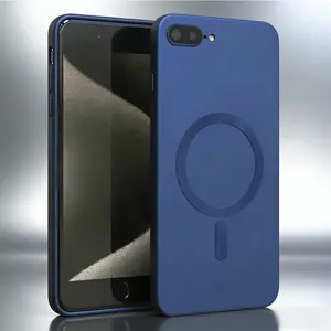 Luxury magnetic case for iPhone  7 8 SE2 SE3 7Plus 8Plus phone case with camera protection and scratch resistant protective cover